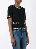 embellished shortsleeved blouse