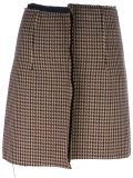Pied-de-poule mismatched mini skirt