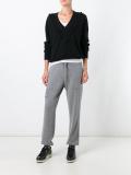 'Romantic' V-neck jumper