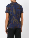 palm print polo shirt 