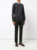 reversible crew sweatshirt