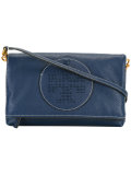 perforated logo crossbody bag