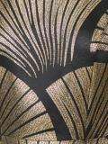 metallic pattern gown