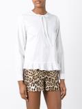 ruffled hem blouse