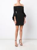 off-shoulders ruffled sleeves dress