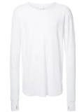 thermal thin knit sweatshirt