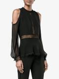 cold-shoulder blouse