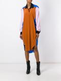 colour block shirt dress