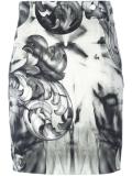 printed mini pencil skirt 