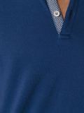 contrast placket polo shirt