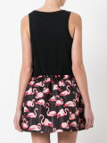 flamingo print dress