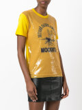 sequin panel T-shirt 