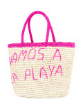 Pink trim tote 