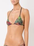 floral print triangle bikini top