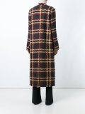 checked long coat