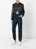 high waist cuffed joggers