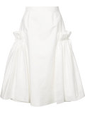 ruffled panel A-line skirt 