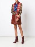 A-line 'Biker' skirt