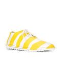 striped lace-up shoes