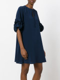 ruffled sleeve dress