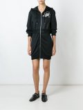 skull print sweatshirt dress