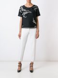 'plants'刺绣罩衫