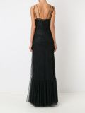 round neck long party dress