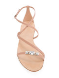 embellished flat sandals