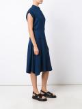 panelled flared dress