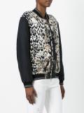 leopard print bomber jacket