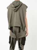 oversized sleeveless hoodie 