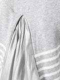 cupro insert striped cardigan