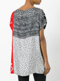 multi-print blouse