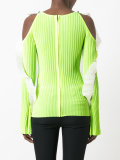 cut-out ruffle jumper 