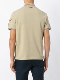 contrast polo shirt