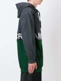 split logo hoodie