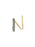 'Bela Noir' twirl diamond earring