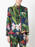 tropical print blouse
