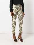 floral print cropped trousers 