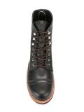 angled brogue detail boots