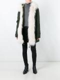 raccoon fur trim parka 