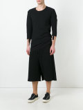 layered oversized track shorts 