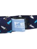 rocket print bow tie