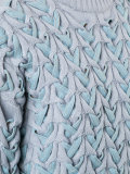 interlaced knitted jumper