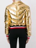 metallic padded jacket