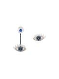 'Eyes on me' diamond and sapphire earrings
