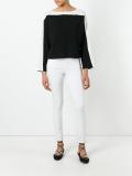 striped panel jumper 
