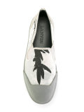 printed slip-on sneakers