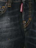 distressed effect jeans
