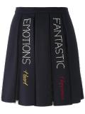 embroidered pleated skirt